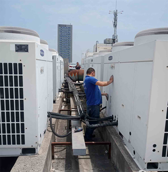 海原中央空调制热和不制冷系统维修方法